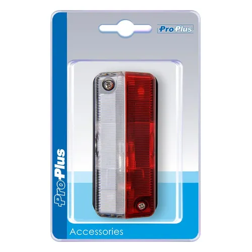 Umrissleuchte rot/weiß 92x42mm im Blister