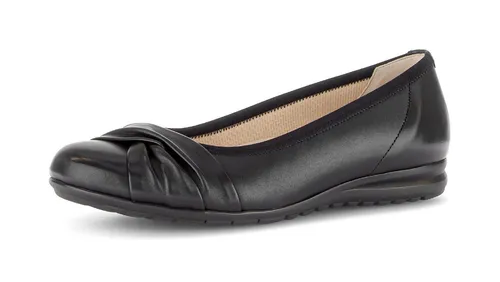 Gabor FLORENZ Ballerina Businessschuh, Slipper, Schlupfschuh mit Zierriegel, Weite G (weit)