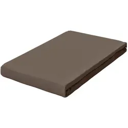 Schlafgut Boxspring-Spannleintuch Pure, Taupe in oliv von Schlafgut