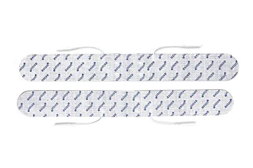 Lange Spinal-Elektroden 33x4 cm für TENS-Geräte und EMS-Trainer | Ideal bei Hexenschuss & Rücken-oder Kreuzschmerzen an der Wirbelsäule | Wiederverwendbar | Zertifiziertes Medizinprodukt - axion 2