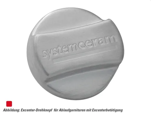 Systemceram Excenterbetätigung Edelstahl matt rund 00795