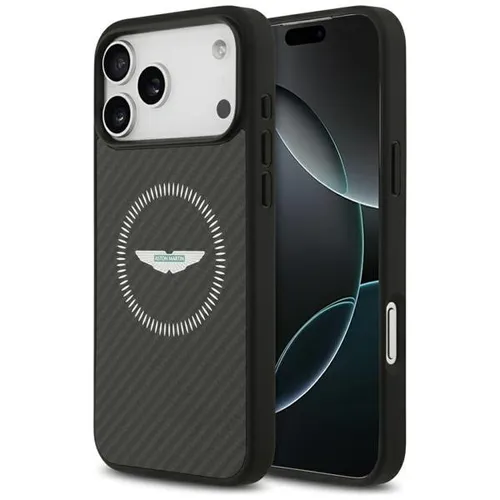 Aston Martin Kevlar Hülle für iPhone 17 Pro Max mit MagSafe - Edle Handyhülle aus robustem Kevlar für iPhone 17 Pro Max. Schützt zuverlässig und bietet durch MagSafe-Kompatibilität zusätzliche Funktionalität.