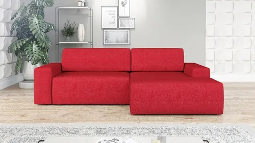 Ecksofa TOTI mit Schlaffunktion in rot von Mebloland