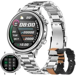 Smartwatch mit Telefonfunktion 1.32 Inch Touchscreen Fitness Tracker IP68 wasserdicht Aktivitätstracker Sportmodi kompatibel mit Android iOS
