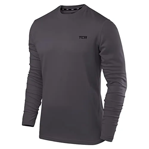 TCA Element Sport Langarmshirt Herren - Atmungsaktives Laufshirt - Activewear-T-Shirts für Herren: Hochwertiges Funktionsshirt mit Daumenlöchern für extra Abdeckung, ideal für Läufer und Outdoor-Aktivitäten.