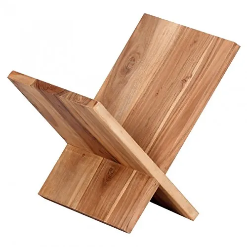 Produktbild FineBuy Zeitungsständer Massivholz X-Form