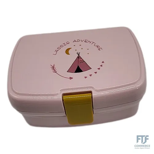 LÄSSIG Kinder Lunchbox Brotdose mit herausnehmbarer Unterteilung, BPA-frei/Adven