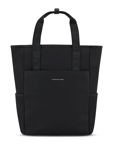Kapten & Son Lindby Schwarz Rucksack - Stylischer Unisex Rucksack in Schwarz, ideal für Alltag und Freizeit, bietet viel Stauraum und herausragenden Tragekomfort.