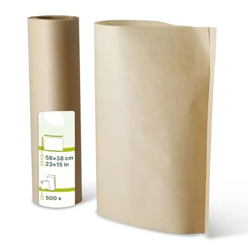 greenbox - Einschlagpapier-Zuschnitte 58 x 38 cm, braun, 500 St.