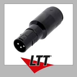 Adam Hall Connectors 4 STAR A SM4 XM3 - Adapter 4-Pol Lautsprecher Steckverbinder male auf XLR male