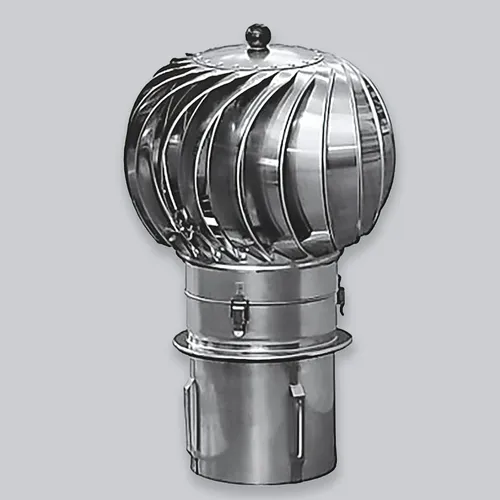 Schornsteinaufsatz Turbowent 2, Edelstahl, Ø 130 mm - Der Turbowent Schornsteinaufsatz verbessert den Zug durch Windkraft. Er schützt vor äußeren Einflüssen und ist dank Edelstahl wetterfest und bis 150 °C belastbar. Einfache Montage und Reinigung durch aufklappbaren Oberteil.