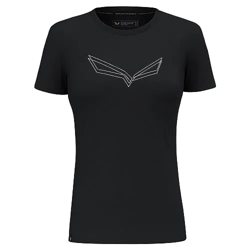 Salewa Damen Pure Eagle Frame Dry T-shirt W Sport T Shirt, Black Out Melange, M (D:38) EU