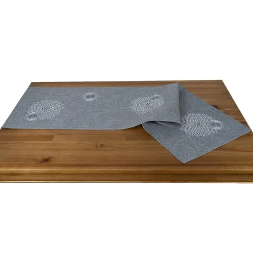 Tischläufer Grau von Heimtexland