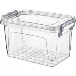 Aufbewahrungsbox Aufbewahrungsbehälter Transparentbox Kunststoffbox Klappbox Plastikbox mit Deckel 1L