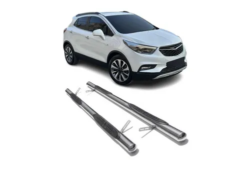 OMAC Edelstahl Schmutzfänger für Opel Mokka 2012-2019 - Hochwertige Trittbretter aus Edelstahl für Opel Mokka, rutschfest und robust. Idealer Schutz für die Karosserie und erleichtert den Ein- und Ausstieg. Perfekt für stilbewusste Autofahrer!