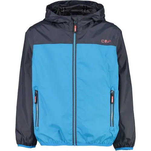 CMP Unisex Kinderjacke Rain Fix Hood - Funktionsjacken, strapazierfähige Regenjacke mit fester Kapuze, ideal für aktive Kinder bei jedem Wetter.