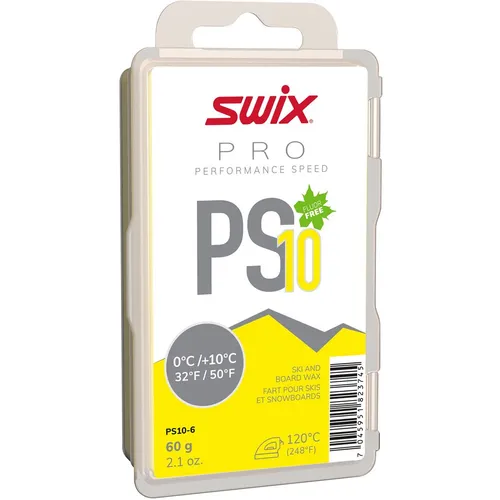 Swix PS10 Skiwachs gelb 0° C / + 10° C 60 g (215,83 EUR/kg)