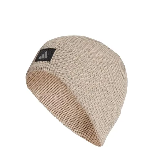 adidas Unisex Cold.RDY Reflective Running Beanie, Wonder Beige/Reflective Silver, M