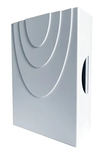 Heidemann Zweiklang Gong Solo weiss 70149 - Türglocke mit 82 dB Lautstärke, ideal für klare Klangübertragung. Funkbetrieb ermöglicht flexible Installation ohne Kabelverlegung.