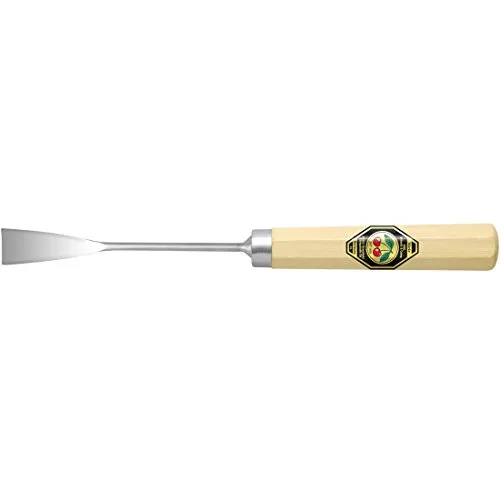 Kirschen Blumeneisen 14 mm – Gerades Flacheisen mit Weißbuchenheft