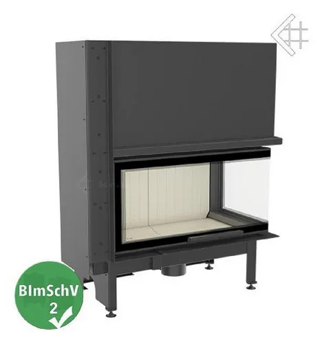 Kamineinsatz KRATKI NADIA 14 kW - Schwarz mit Schiebetür - Kaminöfen mit effizientem Brennprozess und Wärmespeichermaterial TERMOTEC für maximale Wärmehaltung. Modernes Design und hohe Sicherheitsstandards für eine umweltfreundliche Nutzung.