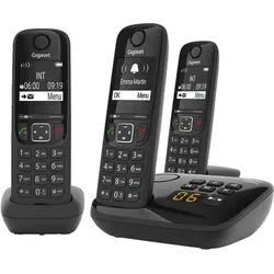 Gigaset AS690AR Trio DECT Telefon Schwarz