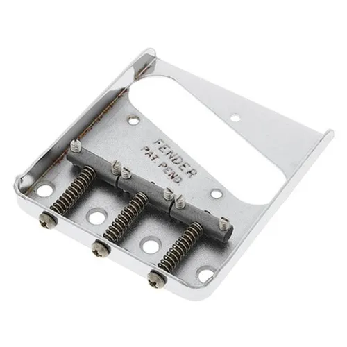 Fender Roadworn Tele Bridge - Gitarren- & Bass-Zubehör: Hochwertige Roadworn Brücke für Tele Modelle, inklusive Montage-Schrauben, verleiht deinem Instrument einen einzigartigen Vintage-Look.