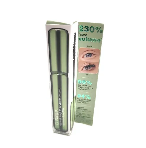 Clinique High Impact High-Fi Full Volume Mascara 01 Intense Black - Luxuriöse Mascara für voluminöse Wimpern, wasserfest und mit pflegenden Inhaltsstoffen für den perfekten Look den ganzen Tag über.