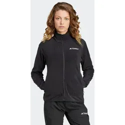 adidas Terrex Damen Multi Fleece Jacke XL schwarz - Funktionsjacke für Damen, angenehm warm und ideal für Bergwandern sowie den Alltag.