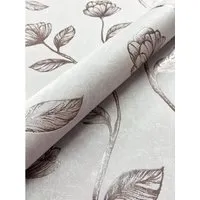 Newroom Vliestapete Koury Bronze Blumen in braun von Newroom