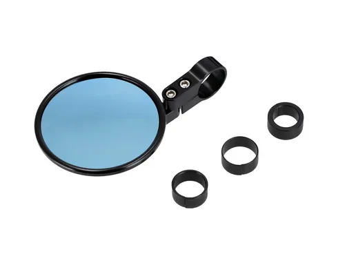 Spiegel kurz, Supermoto Style, Glas blau getönt