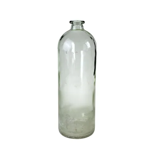 Bodenvase Bottle - Grün-Gefrostet - Glas 41 cm - Blumentöpfe & Vasen, moderne Bodenvase aus hochwertigem Glas in elegantem grün-gefrostetem Design, ideal für stilvolle Raumgestaltungen.