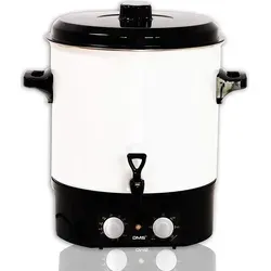 DMS Einkochautomat EA27.T, 27 Liter - Einkochautomat für 27 Liter, ideal zum Einkochen von Obst und Gemüse, inklusive Deckel und in elegantem Weiß.