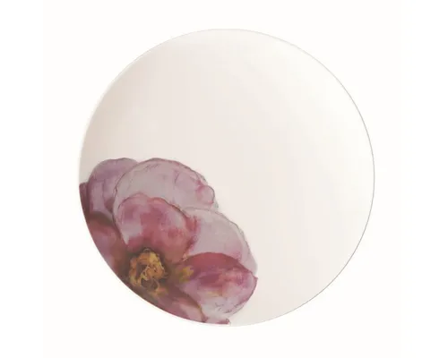 Villeroy & Boch Speiseteller Coupe Rose Garden - Eleganter Speiseteller im Aquarell Stil, ideal für Fleisch, Obst und Salat. Premium Porzellan, spülmaschinenfest und mikrowellengeeignet - perfekt für besondere Anlässe und Mix & Match mit der Rose Garden Kollektion.