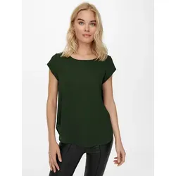 ONLY Shirtbluse ONLVIC S/S SOLID TOP grün M (38)