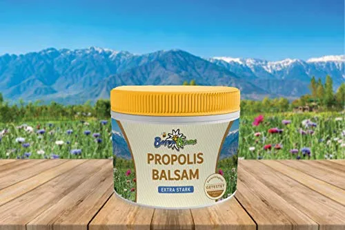 BayernBlume Propolis Balsam extra stark (200ml) mit wertvollen Ölen und Shea Butter | Schutz für empfindliche Haut | Fördert die Regeneration kleiner Hautschäden | Lindert Juckreiz und Spannungsgefühl