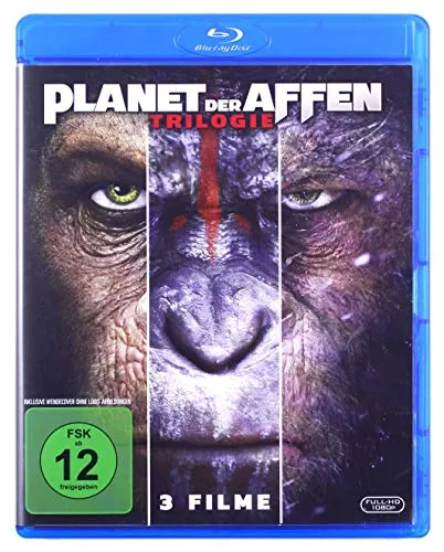 Planet der Affen Triologie,3 Blu-rays von Disney