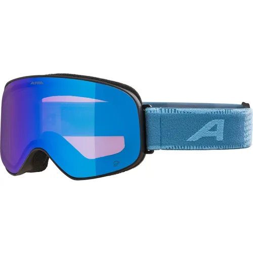 Alpina Slope Q black blue mirror blue (32) one size
