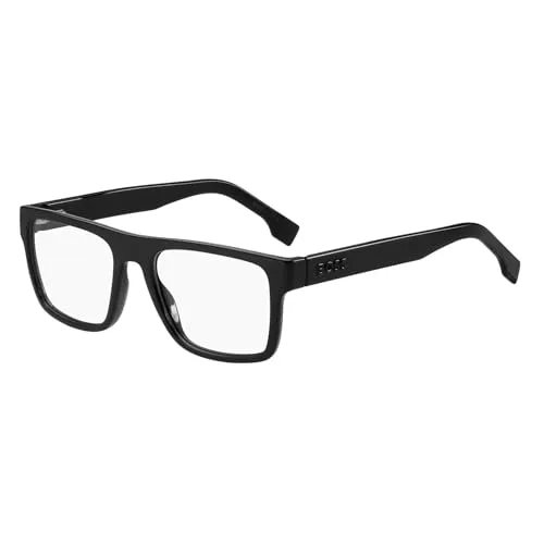 HUGO BOSS BOSS 1652 807 BLACK Herren Brillen - Herren Brillenfassung in klassischem schwarzen Rahmen, ideal für stilbewusste Männer, die zeitloses Design schätzen.