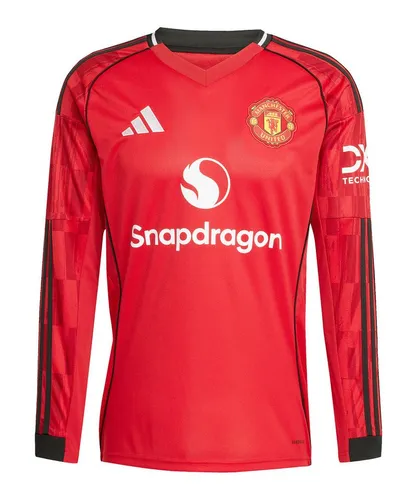adidas Performance Manchester United Longsleeve Trikot Home 2025/2026 rot, XL Herren - Stylisches adidas Performance Trikot in rot für echte Manchester United Fans. Ideal für den Sport und die Freizeit, bietet Komfort und ein hochwertiges Tragegefühl.