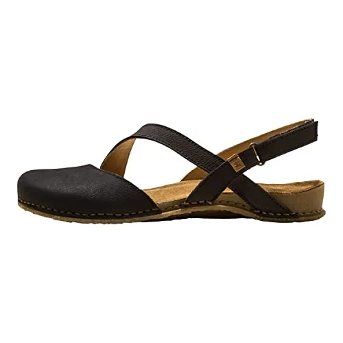 El Naturalista Damen Klassische Sandalen PANGLAO - Wanderschuhe, bequeme Sandalen aus Glattleder mit flachem Absatz und Klettverschluss für optimalen Tragekomfort bei sommerlichen Aktivitäten.