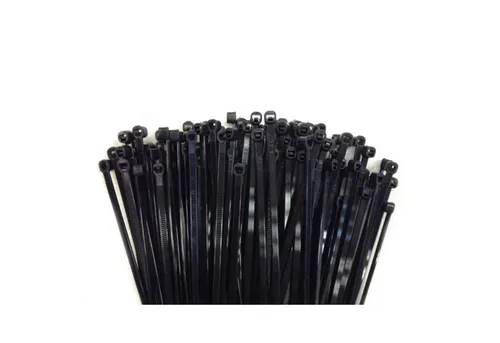 Kabelbinder 530x4,8mm schwarz (UV-stabilisiert) PA6.6 – 1000 Stück - Praktische Packung mit 1000 UV-stabilisierten Kabelbindern aus robustem PA6.6 Nylon. Ideal für sicheres Bündeln von Kabeln und Drähten. Flexibles Design mit integriertem Verriegelungskopf für einfache Handhabung.