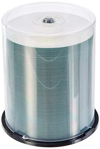 CD-R 700MB - 80min, vollflächig bedruckbar - Rohlinge für Tintenstrahldrucker, 100er Cakebox, ideal für individuelle Designs und hohe Schreibgeschwindigkeit bis zu 52x.