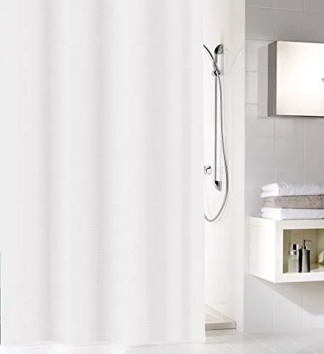 Kleine Wolke Duschvorhang Sparkle, 180x200 cm, weiß