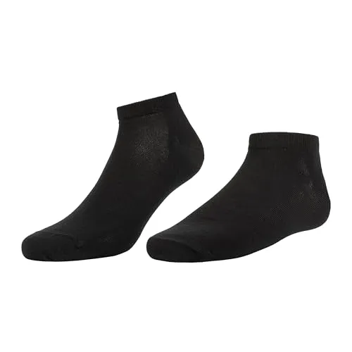 TOM FYFE Premium Merino Sneaker Socken Schwarz / 45-47/1 Paar aus Merinowolle – geruchshemmend, feuchtigkeitsregulierend – Made in Europe