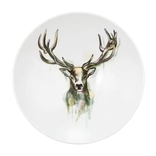 Seltmann Weiden Pastateller Life Nature Hirsch, 23 cm bunt