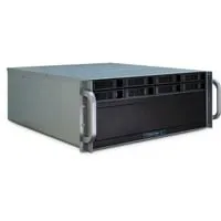 Inter-Tech 88887191 Case IPC Storage 4U-4408, Schwarz/Silber - E-ATX PC-Gehäuse mit 7 Full-Size-Slots und praktischen Frontanschlüssen für einfache Konnektivität. Ideal für leistungsstarke Systeme.