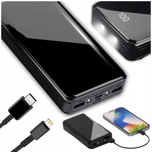 Powerbank 20000mAh mit LED-Taschenlampe