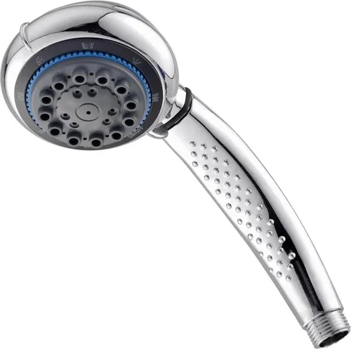 Wicotex Handbrause - 8-funktional und wassersparend - Vielseitige Handbrause mit 8 Funktionen, aus robustem Kunststoff für einfache Reinigung. Mit wassersparender Technik für nachhaltigen Duschkomfort. Chrombeschichtung für Glanz und Langlebigkeit.