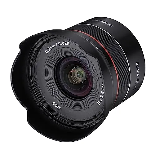 Samyang AF 18mm F2,8 FE für Sony E - Superleichtes Weitwinkelobjektiv, ideal für Architektur, Astrofotografie und Reisen